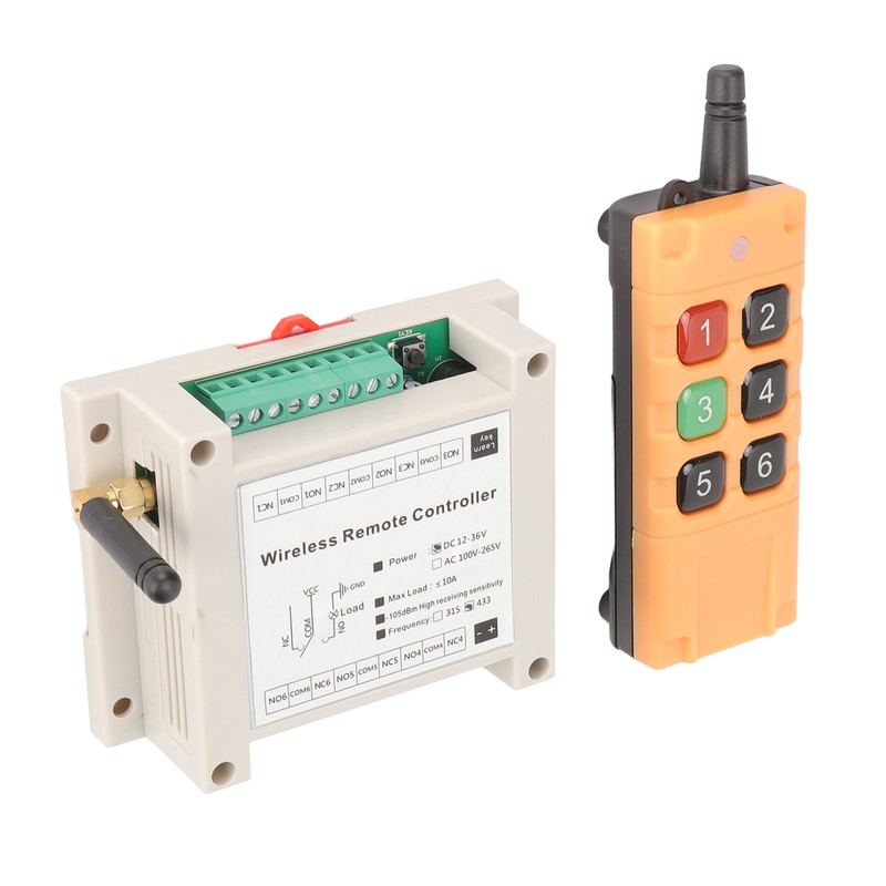 Remote Control Switch Multifunctional 6CH 433Mhz Remote Control Relay for
