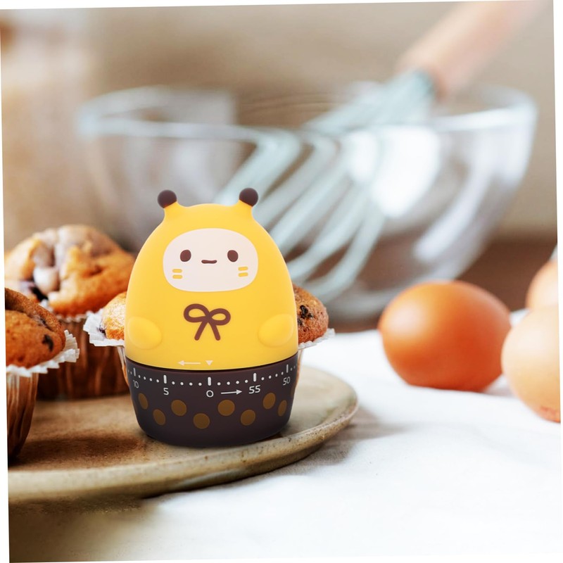 ABOOFAN Mechanical Cooking Timer Cute Cartoon Design Easy to Use