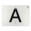 A-board A-sign for waste transport on sheet steel, can be