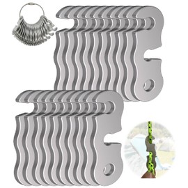 Rope Tensioner - Aluminum Alloy Camping Tent Guyline Cord Adjuster Camping of Gear for Camping, Hiking, Backpacking Ultralight Tent Stakes Guy Lines (Sliver 20 Pack)