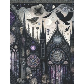 Gothic Cathedral Rice Paper, 20 x 26,6cm (6pc) - 6 Designs for Scrapbooking Cards Crafts, Decoupage by CRAFT KREATIVELY