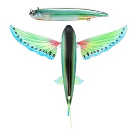 Nomad Design Slipstream 200 Flying Fish 8" Floating Lure - Lumo Glow