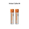 Truper Expert LINA-2AAN, Linterna de aluminio de pilas, 100 lúmenes,