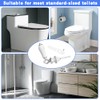 Ceramic Flush Handle, Universal Fit Lever with Anti-Slip Grip, Rust-Resistant