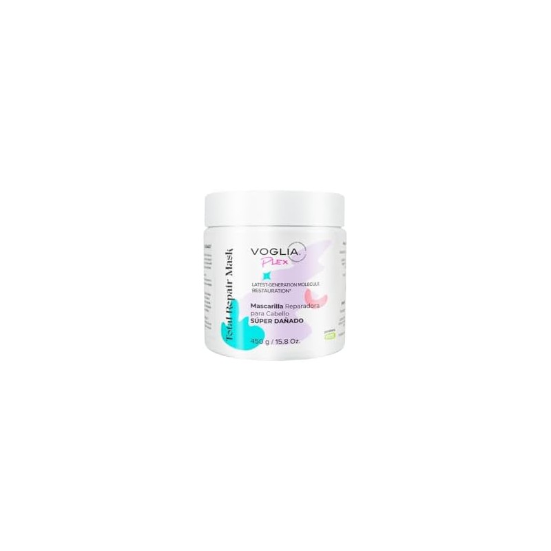 VOGLIA Kit Reparador Plex 2 piezas tratamiento para cabello Súper