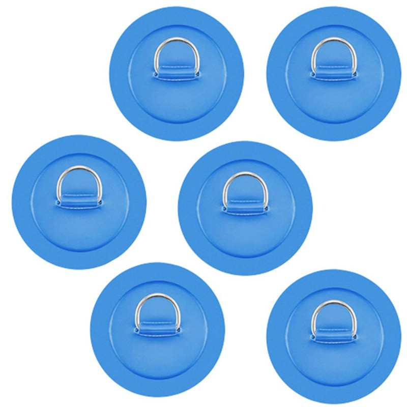6 Pieces D Rings Patch for PVC Inflatable Boat Canoe