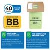 VEVA 40 Pack Premium SuperVac Vacuum Bags Style BB Work