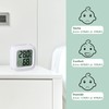 Vinabo Pack of 2 Room Thermometers, Thermometers, Thermo-Hygrometer with High