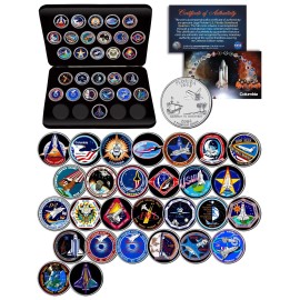 SPACE SHUTTLE COLUMBIA MISSIONS NASA Florida State Quarters 28-Coin Set w/ BOX