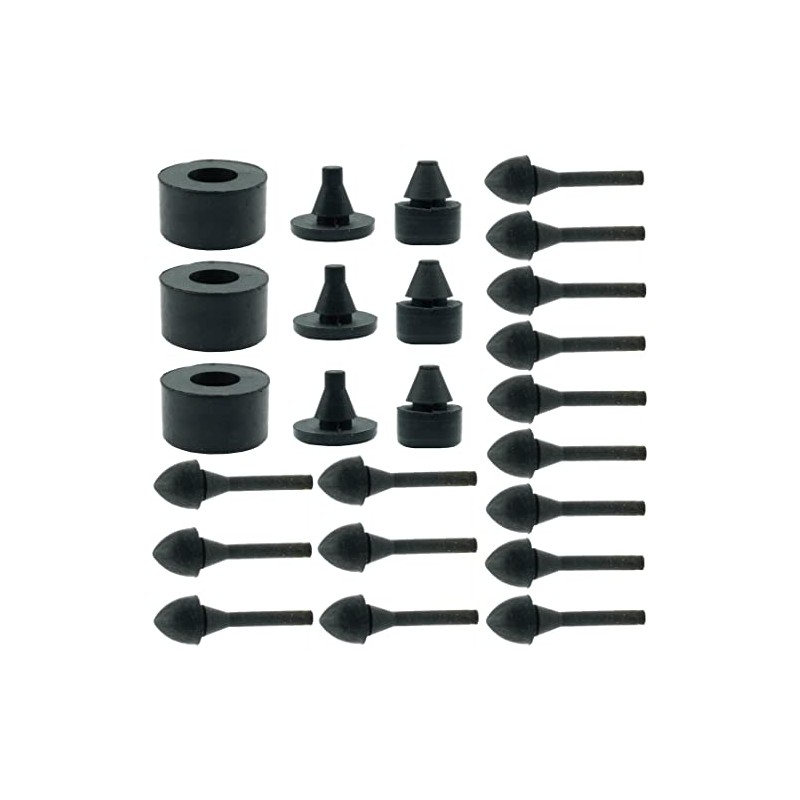 Dsnaduo 24 PCS Rubber Hood Bumper Assortment - Universal 45393