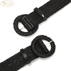 JasGood Straw Braided Elastic Belt for Women Wide Waist Belt