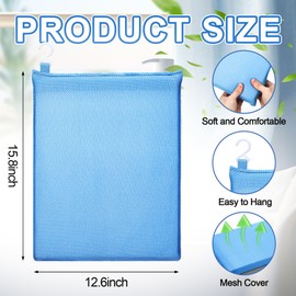 Teenyyou 2 Pcs Shower Seat Cushion Soft Mesh Fabric Bathtub Chair Pad with Hook Quick Drying Washable Shower Sauna Seat Mat Design for Elderly Senior Handicap Disabled