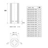Techno Bainz PSP302APK-W0-12 M3 Spacer (Length 0.08 inch (2 mm)