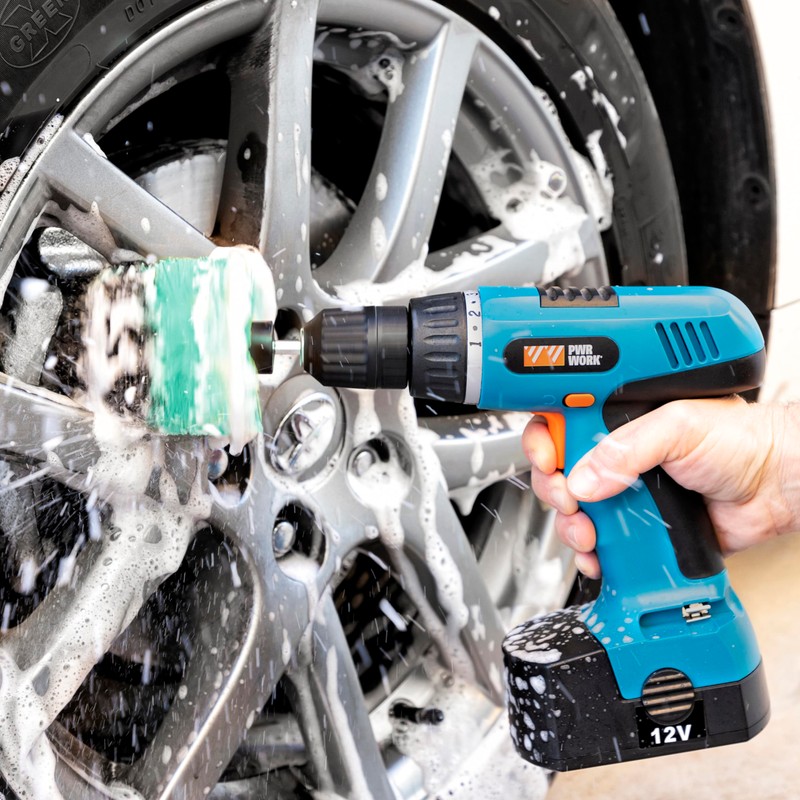 InnovaGoods - Set of 3 Cleaning Brush Attachments for Drills,