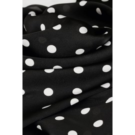 CXQRR 50s Chiffon Polka Dot Print Scarf Elegant Casual Square Scarf for Women 23.5" x 23.5"