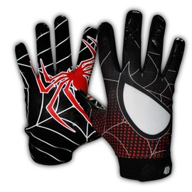 TAQCHA - Guantes de fútbol para adultos, con agarre pegajoso, para adultos, guantes de fútbol de rendimiento mejorado, guantes de fútbol para hombre, Pro Elite Super Sticky Receiver - Tallas para