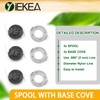 Yiekea 3-Pack Replacement Spool with Base Cover for Stihl Autocut