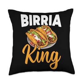 Birria Tacos Mexican Food SteMi Apparel Birria Tacos Mexican Food Mexico Cuisine Foodie Throw Pillow, 18x18, Multicolor