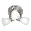 Delano 3 Light Ceiling Spotlight - Matt Nickel & White