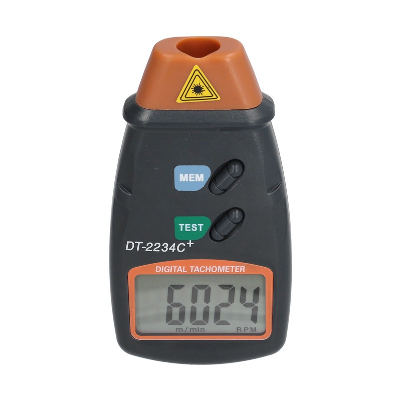DT2234C+ Digital Laser Tachometer High Accuracy Non Contact Speedometer for