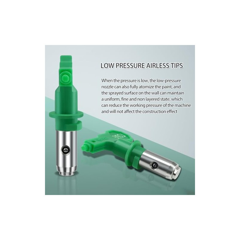 5 Pcs Airless Low Pressure Tips Reversible Spray Nozzle Tips