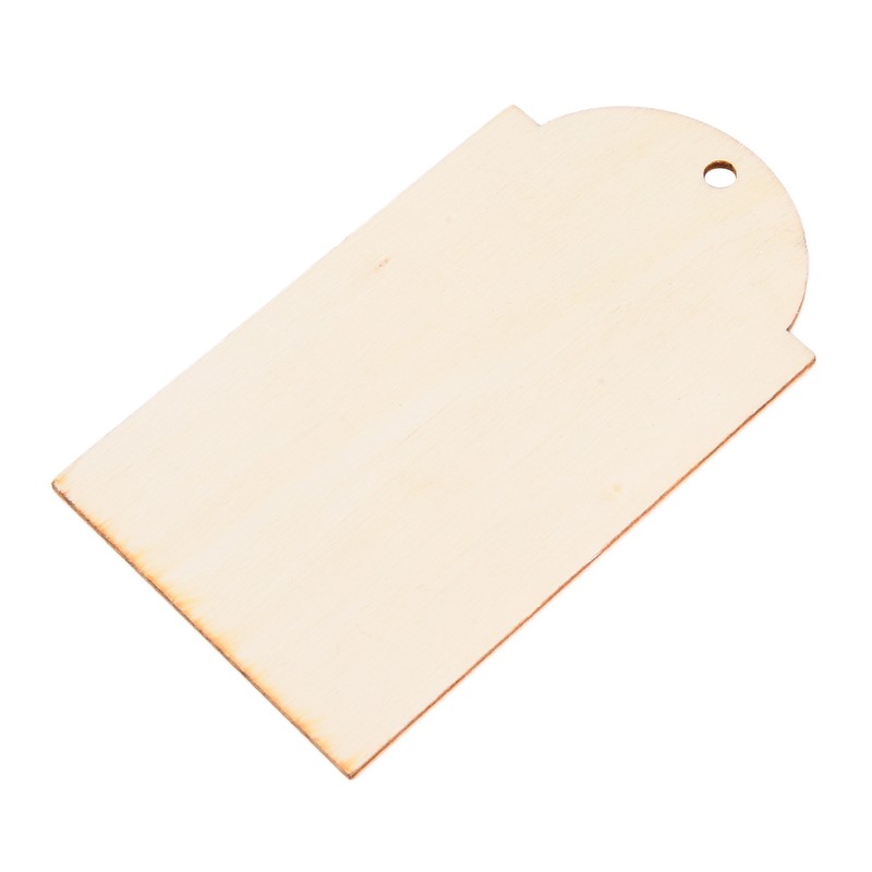 50pcs Wood Pieces DIY Natural Rustic Unfinished Wood with Hemp