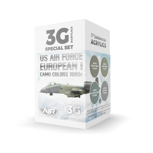 AK Acrylics 3Gen AIRCRAFT SET AK11749 US Air Force European