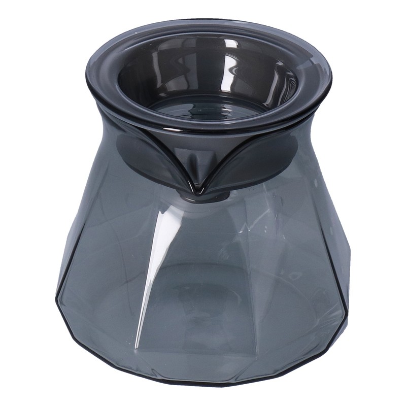 Coffee Kettle Heat Resistant Coffee Sharing Pot Transparent Black Glass
