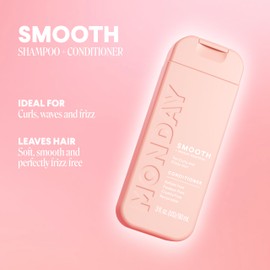Monday Haircare Smooth Shampoo & Conditioner Travel Pack - 3oz, 90ML Travel Kit (2 x Shampoo,2 x Conditioner) | MONDAY HAIRCARE