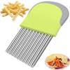 YUNYU Stainless Steel Crinkle Chip Cutter - Potato Chipper &