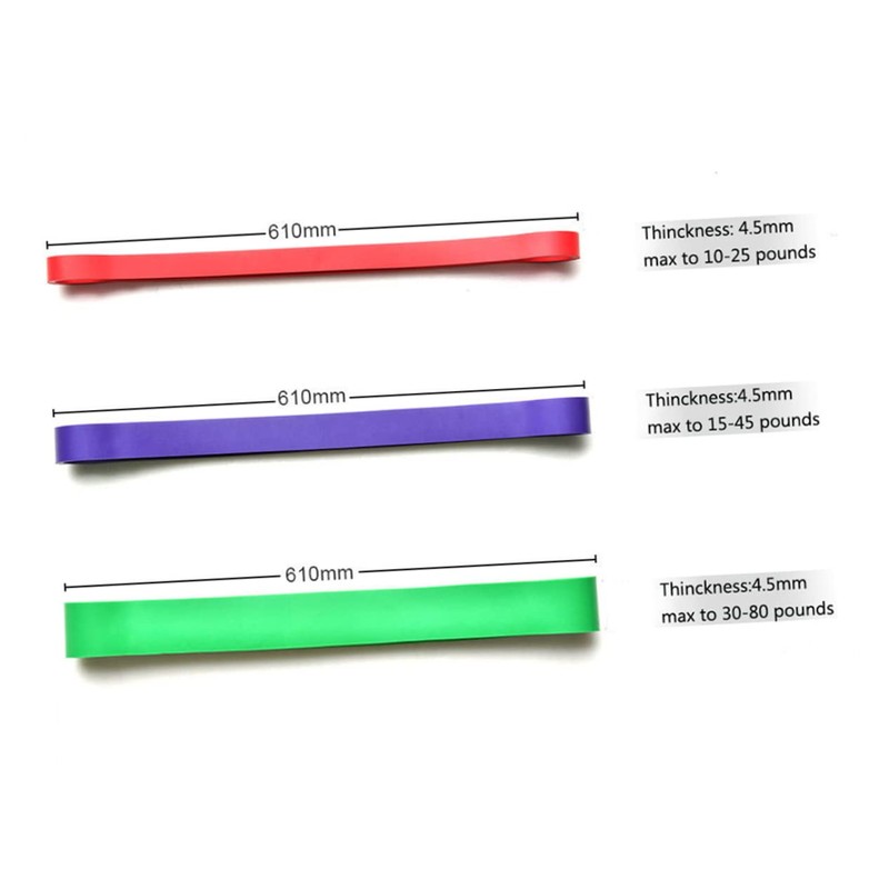 WOONEKY Flat Latex Resistance Band for Resistance Training and Physical