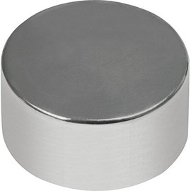 MAG-MATE NE5025NP42 Nickel Plated Rare Earth Disc Magnet, Permanent Rare Earth Magnets, Versatile Strong Magnets, Measures 0.50” O.D. x 0.25" Long