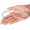 com-four® 12 x Butcher Hooks in S Shape - Chrome-Plated