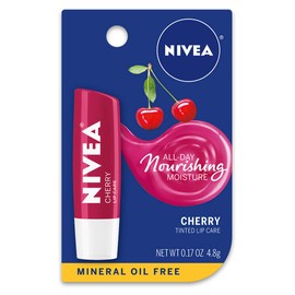 NIVEA Cherry Lip Care - Tinted Red for Beautiful, Moisturized Lips - .17 oz. Stick