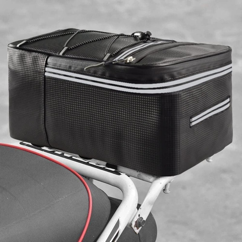 TTBDDM Bicycle Pannier Rack Bag, Bicycle Rear Bag with Reflective