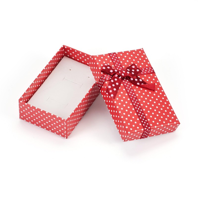 Spritewelry 12Pcs Jewelry Gift Boxes 8x5x2.5cm Red Cardboard Necklace Ring