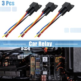 uxcell 3pcs JD-2912 5 Pin DC 36V 40A Universal Car Vehicle Motor Fuse Relay Switch Power with Harness