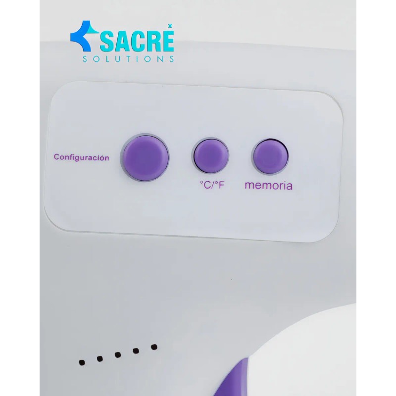 Termómetro Infrarrojo Digital Temperatura Medico Corporal Blanco Sacre Solutions