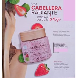 Exfoliante Capilar con Algas Marinas y Ácidos Frutales, Semillas de Fresa, 140g