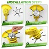 Wire Strimmer Head 6Teeth 2PCS - Universal Steel Wire Grass