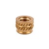 E-Z LOK Threaded Insert for Plastic Tapered Single Vane Brass