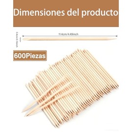 Palitos De Naranjo Para Uñas, 600 Unidades, Instrumentos De Manicura, Herramientas Profesionales Para Uñas, Palitos De Madera Para Cutículas, Cuidado 