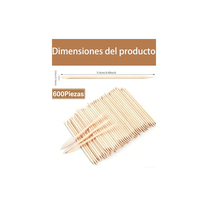 Palitos De Naranjo Para Uñas, 600 Unidades, Instrumentos De Manicura,