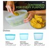 Reusable Silicone Food Storage Bag, Stand Up Food Storage Container,