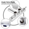 Steuerventil Doppelschalter Steuer T-Ventil Stromteiler Verchromung Steuerventil Bidet WC-Eckventil G1