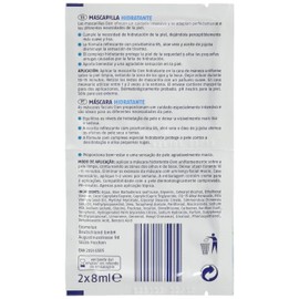 Pack of 10 x (2 x 8 ml) Aqua Moisturising Mask - with aloe vera and jojoba oil