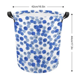 Clothes Basket Laundry Hamper with Handles Blueberry Storage Organizer Perfect for Kids Boys Girls Toys Room, Bedroom, Nursery,Home,Gift Basket