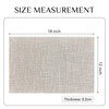 Softalker Faux Linen Placemats Set of 6-12 x 18 Inch,