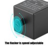 AUCELI Car Flasher Relay, CF-13 3 Pin LED 12V Adjustable