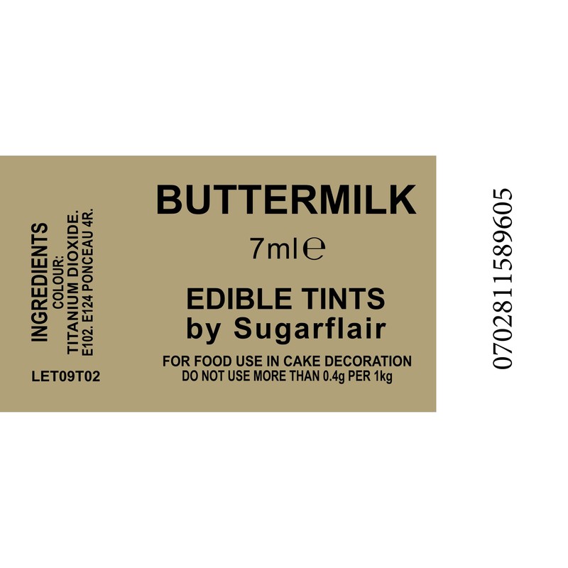 2 x Sugarflair Buttermilk Edible Blossom Tints Food Colour Colouring